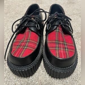 Demonia Women’s Plaid Creepers Size 7